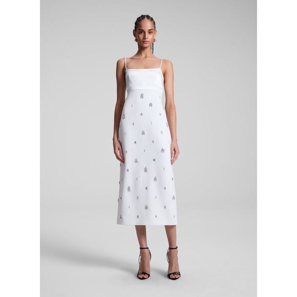 alc alana embellished midi dress A.L.C Alana Jewel-Embellished Midi Dress